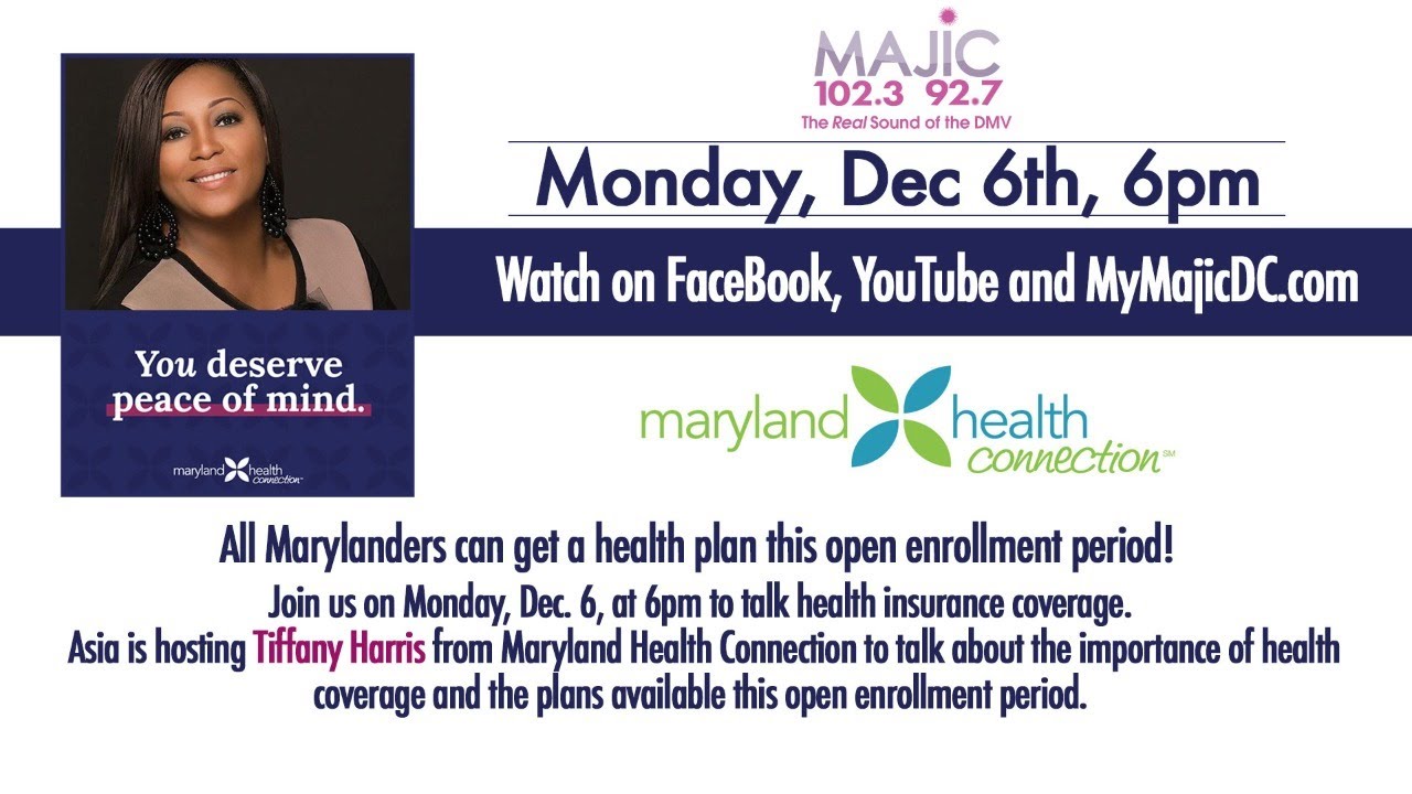 Maryland Health Connection Virtual Forum with Tiffany Harris and Asia