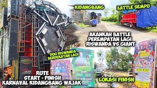 RISWANDA & MAHARDIKA PRO prepare karnaval Kidangbang & Battle Sempu,,ini Rute start - Finish nya‼️