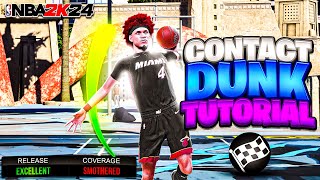NBA 2K24 Contact Dunk Tutorial + Best Slasher/Dunk Animations to Dunk More in 2K24