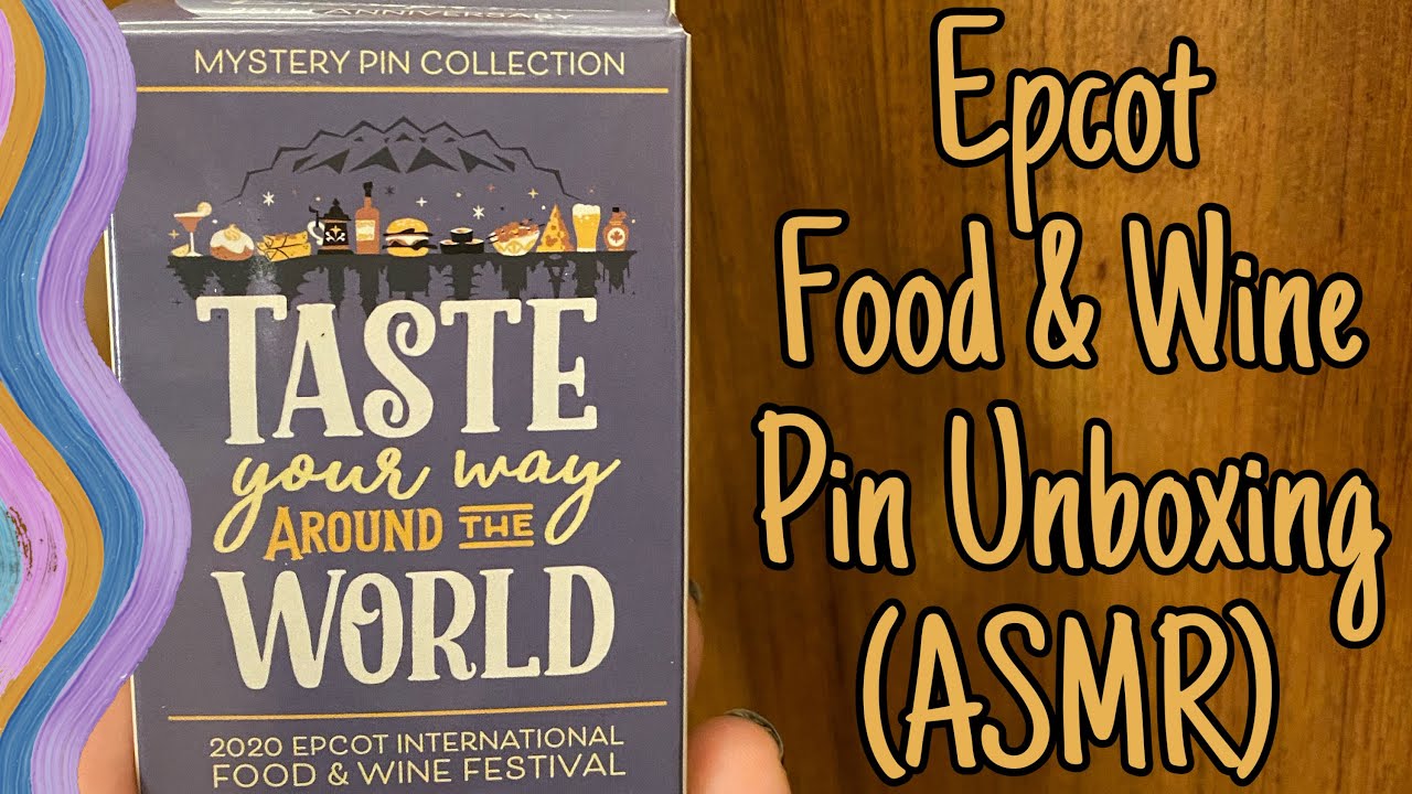 Epcot Food & Wine Festival 2020 Mystery Pin Unboxing (ASMR) - YouTube
