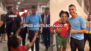 IShowSpeed finally met Ronaldo 🤩 *emotional*