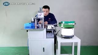 Semi-automatic riveting contact machine