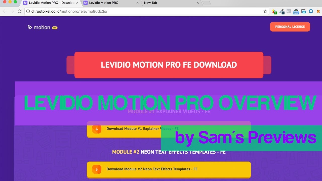 Levidio Motion Pro Overview by Sam's Previews