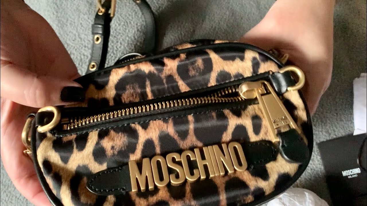 moschino leopard bag