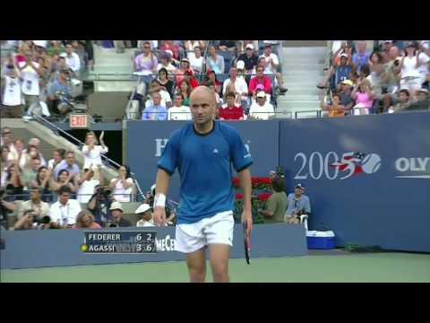 US Open 2005: Federer - Agassi (Final) Highlights