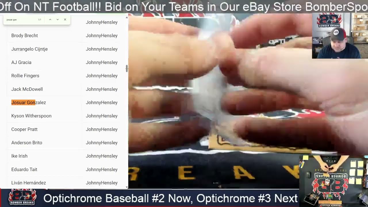 2025 Leaf Optichrome Baseball Checklist #2 3 Hobby Box Break 3 6 26