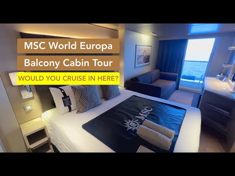 Msc World Europa Balcony Cabin Tour - 4K Hd Room Tour! Cruise