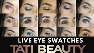 TATI BEAUTY *PURCHASED* PALETTE LIVE EYE SWATCHES\/IN DEPTH REVIEW