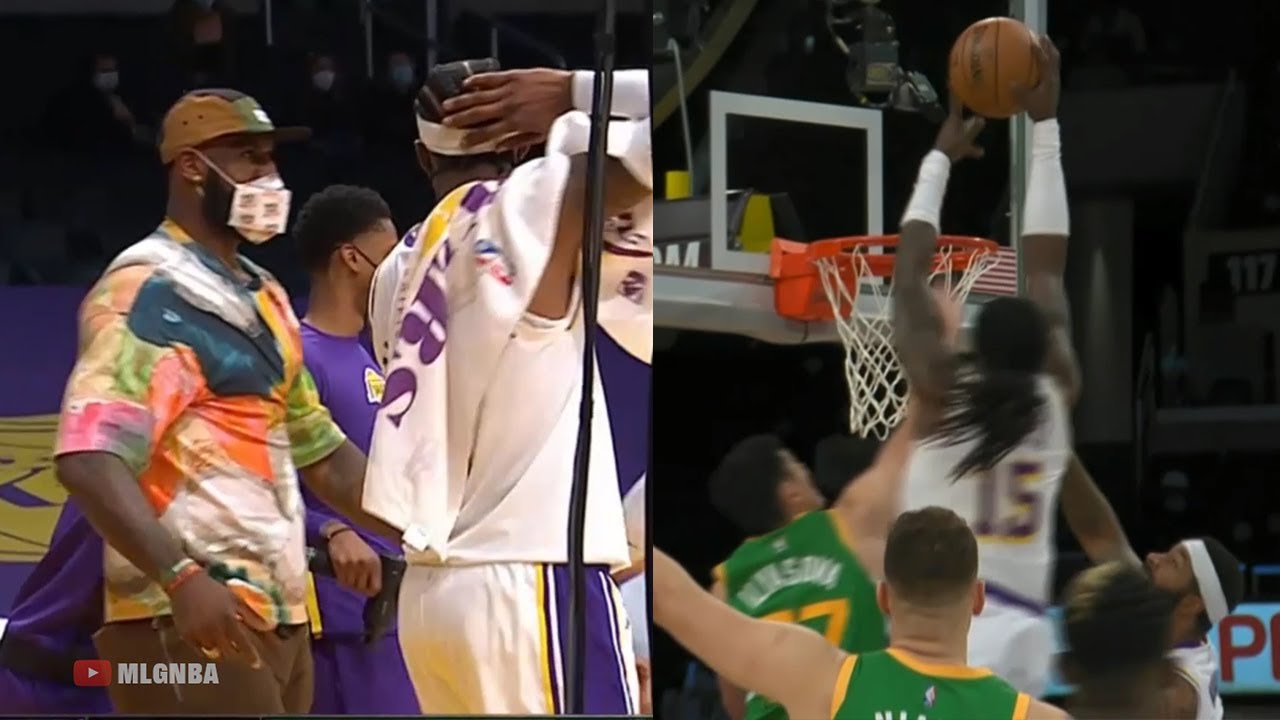 Montrezl Harrell going crazy with this putback dunk | Lakers vs Jazz