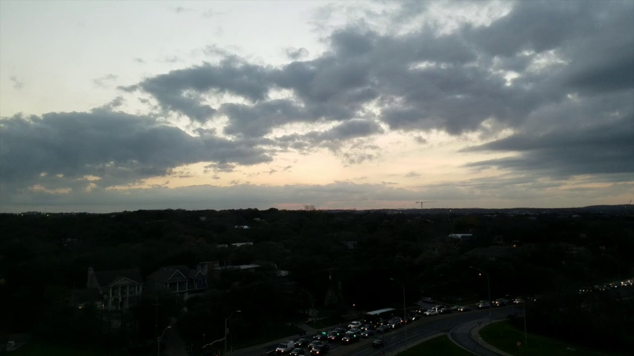 A timelapse of sunset in February - Austin, Texas