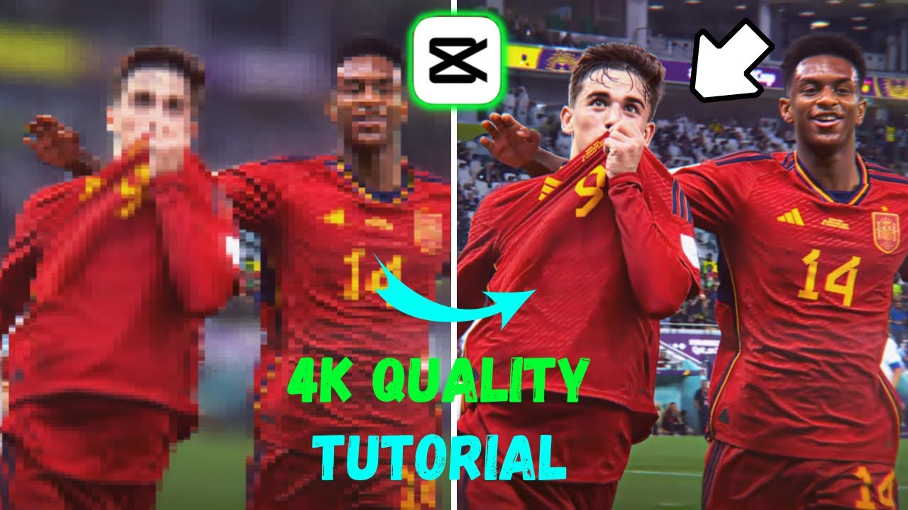 How to get 4K quality football edits in CapCut - YouTube