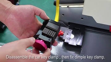 SEC-E9 new model!How to calibrate dimple key clamp by using SEC-E9 key cutting machine