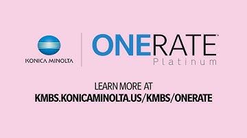 One Rate Platinum by Konica Minolta
