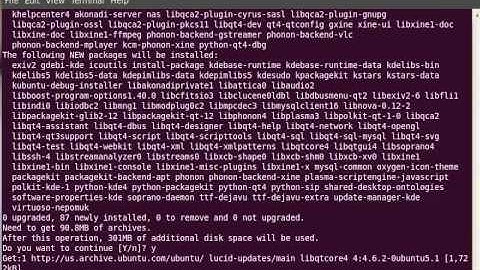 Using Apt-Get to install Kstars