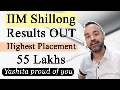 IIM Shillong Placements | Results out | CAT 96 %le Non Engineer | Highest Package 55 Lakhs.. Yashita