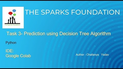 Task 3 - Data Science and Business Analytics Internship | The Sparks Foundation GRIP|Chaitanya Yadav