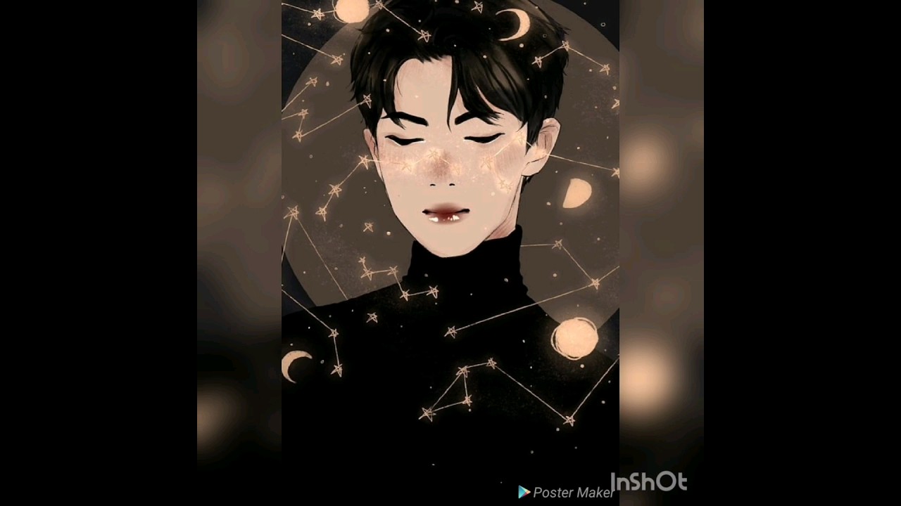 Rm as anime character💜🧡 