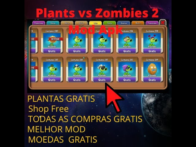 Plants vs Zombies 2 Mod Apk V.9.7.2 Compra Gratis e Plantas Desbloqueadas,  ATUALIZADO 2022 