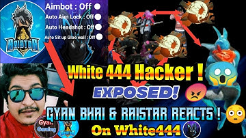 White444 hacker proved ? 😡 Raistar & gyan gaming reaction on white444😱😳😂 । White444 Exposed ।