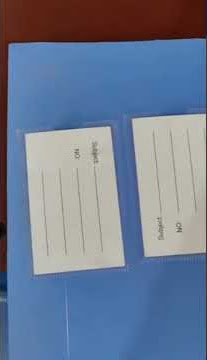 Lever arch file making with Semi auto label pocket welding machine