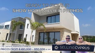 Ready to move in Show Home villa in Paphos, Cyprus.