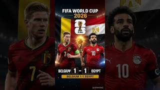 EGYPT 1-1 BELGIUM THE PHARAOHS HELD RED DEVILS #fifaworldcup #egypt #belgium #shorts #viral