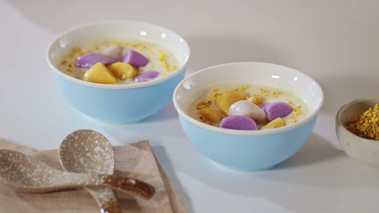 Taro-rrific Sweet Potato with Mochi Soup | Food Processor and Cubie Oven Recipe