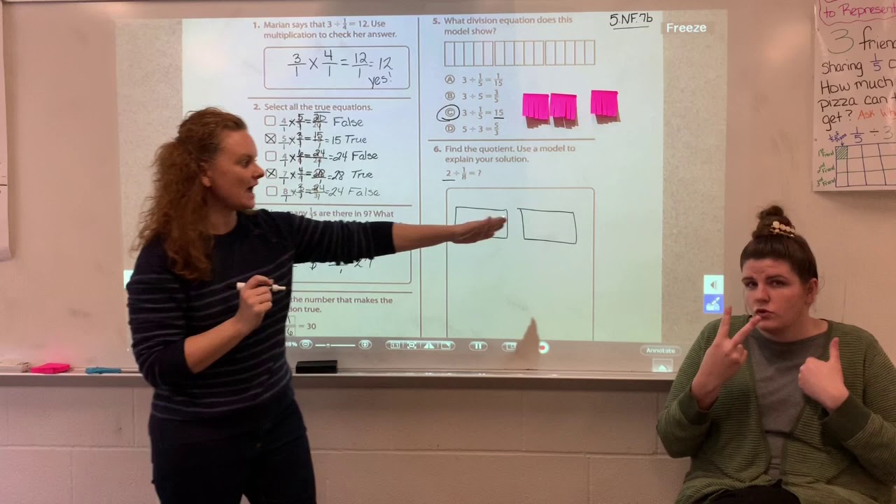 Worksheet 5.NF.7b - YouTube