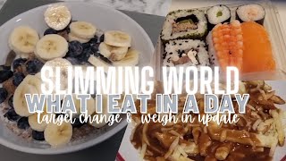 WEIGH IN & TARGET UPDATE | Slimming World | WHAT I EAT | #slimmingworld #weightloss