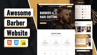 Let's Build an Awesome Barber Website Using HTML CSS JavaScript screenshot 4