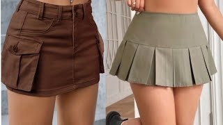 Denim skirts for girls | how to style skirts | cloured skirts | short Skirts |2024