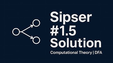 Solution to Sipser Exercise 1.5 | Theory of Computation