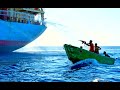 Somali pirates attack on big bulk carrier ship