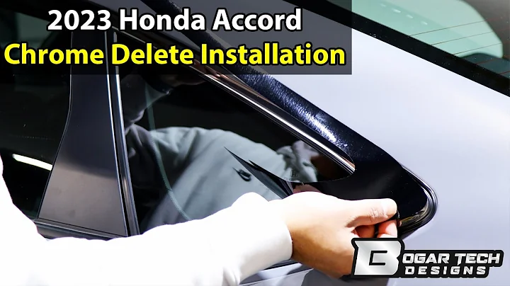 Honda Accord 2023-2025 Chrome Delete Installation
