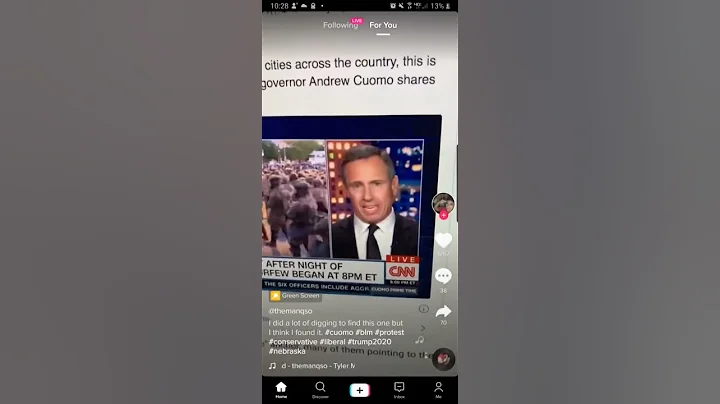 Chris Cuomo Asks Where It Says Protests Need to be Polite and Peaceful, Guy Points to Amendment I.