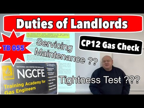 Duties of Landlords - CP12 Landlord Gas Safety Check - #NGCFE