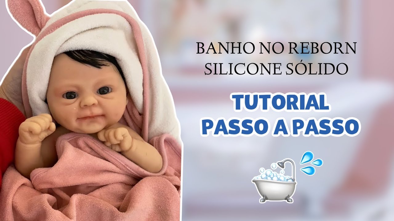 Boneca Bebe Reborn De Puro Silicone Sólido Pode Dar Banho