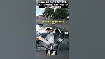HOW TO PASS SHORTS #3 - Turning Left on to a Main Road #driving #drivingtest