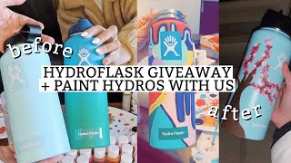HYDROFLASK GIVEAWAY + PAINT HYDROS WITH US | Meg &amp; Rosy