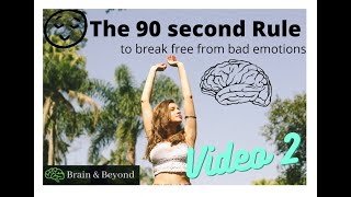 Video 2: The 90 second Rule - break free from bad emotional patterns with the 90 SECOND RULE!