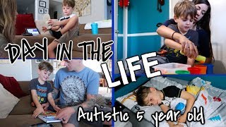 DAY IN THE LIFE OF MY AUTISTIC 5 YEAR OLD | NON-VERBAL AUTISM