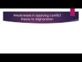 3d applying conflict theory to afghanistan