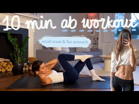 10MIN everyday pilates ab workout // small waist and flat stomach