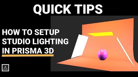 Setting up studio lighting in Prisma 3D for cool render