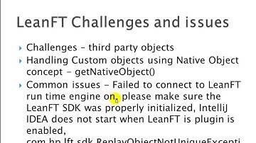 18  - Challenges and Issues in LeanFT