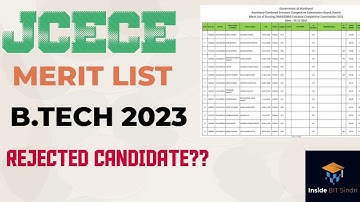 2nd ROUND JCECE BTECH MERIT LIST RELEASED||OTHER COLLEGE IN JCECE COUNSELLING