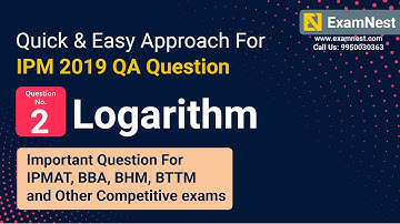 IPM 2019 QA Question Solution By Ajay Sharma | Question - 2 Logarithm