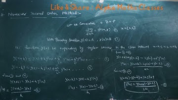 Numerov second order method  #Msc #Final #Numericalanalysis #BVP