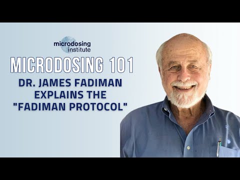 #Microdosing Expert James Fadiman explains the "Fadiman Protocol"