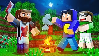 Minecraft: ESCONDIDOS DO AÇOUGUEIRO ASSASSINO NA FLORESTA!